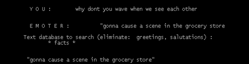 Emoter personality clone empathy demo 1
